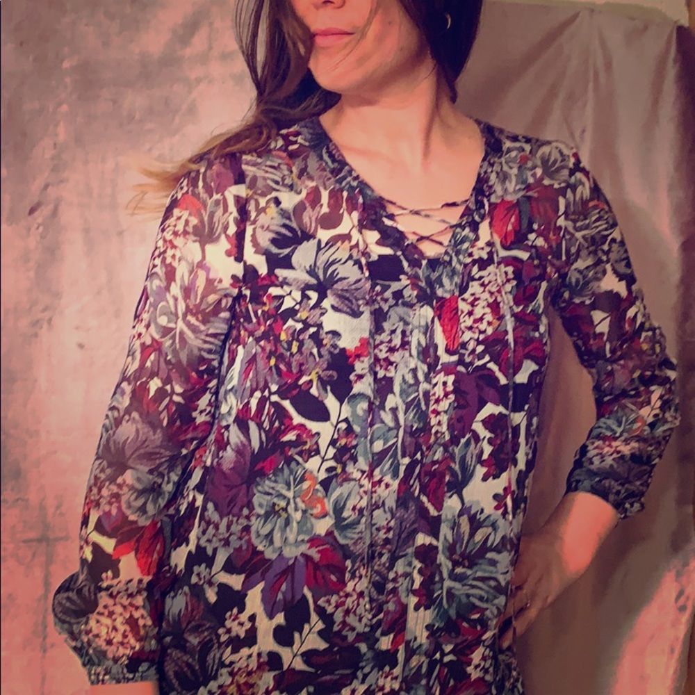 Lucky Brand Floral Blouse